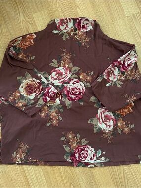 Piphany floral mock neck top